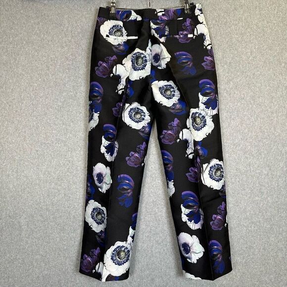 J. Crew Floral Poppy Patio Pants Womens 00 Preppy business - Picture 8 of 10